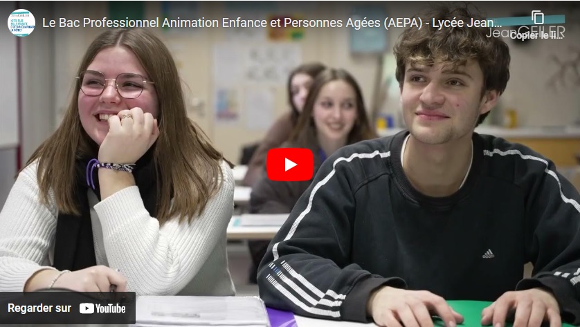 Vidéo de présentation du BAC Pro AEPA : Animation Enfance et Personnes Âgées