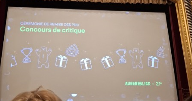 Festival Augenblick – Concours de critique